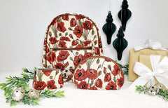 Poppy tapestry bags and travel accessories