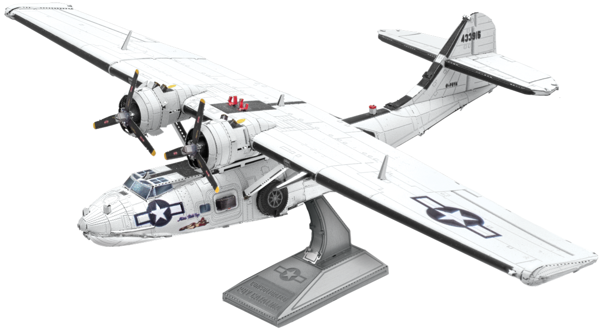 Herpa Pby Metal Earth- PBY Catalina 1:94 Scale Steel Model Kit – Australian War ...