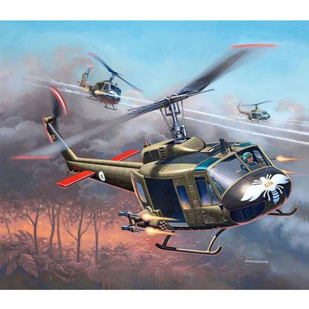 Maquette d'hélicoptère en plastique UH-1B HUEY 1/72 Maquette d'hélicoptère en plastique UH-1B HUEY 1/72