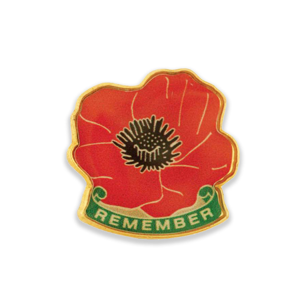 Metal poppy deals pin