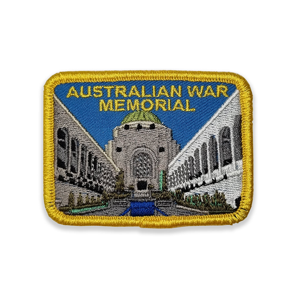 Patch, cloth: Australian War Memorial commemorative area, yellow