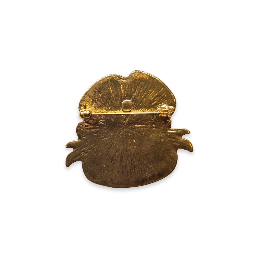 Lest We Forget Opal Poppy Brooch