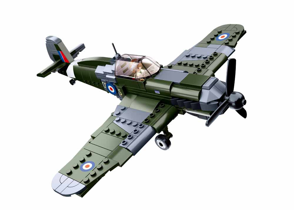 Brick set: Second World War Spitfire fighter plane