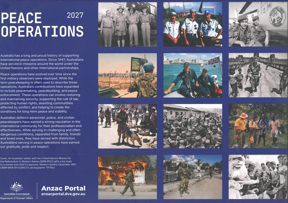 2027 Calendar: Peace Operations [DVA]