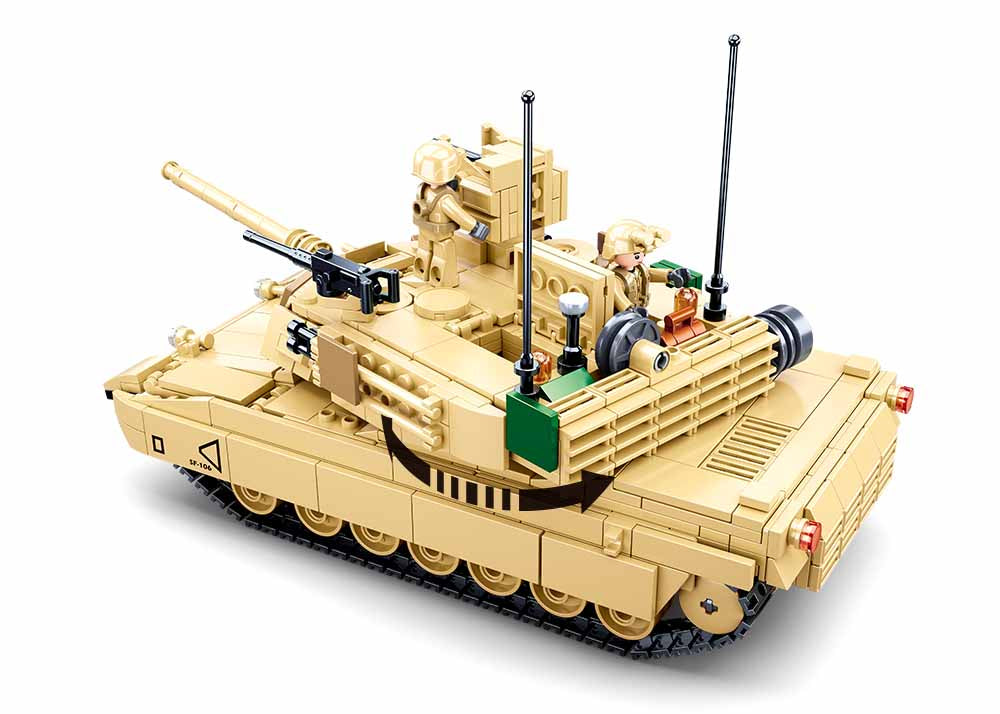 Brick set: M1A2 V2 Abrams tank