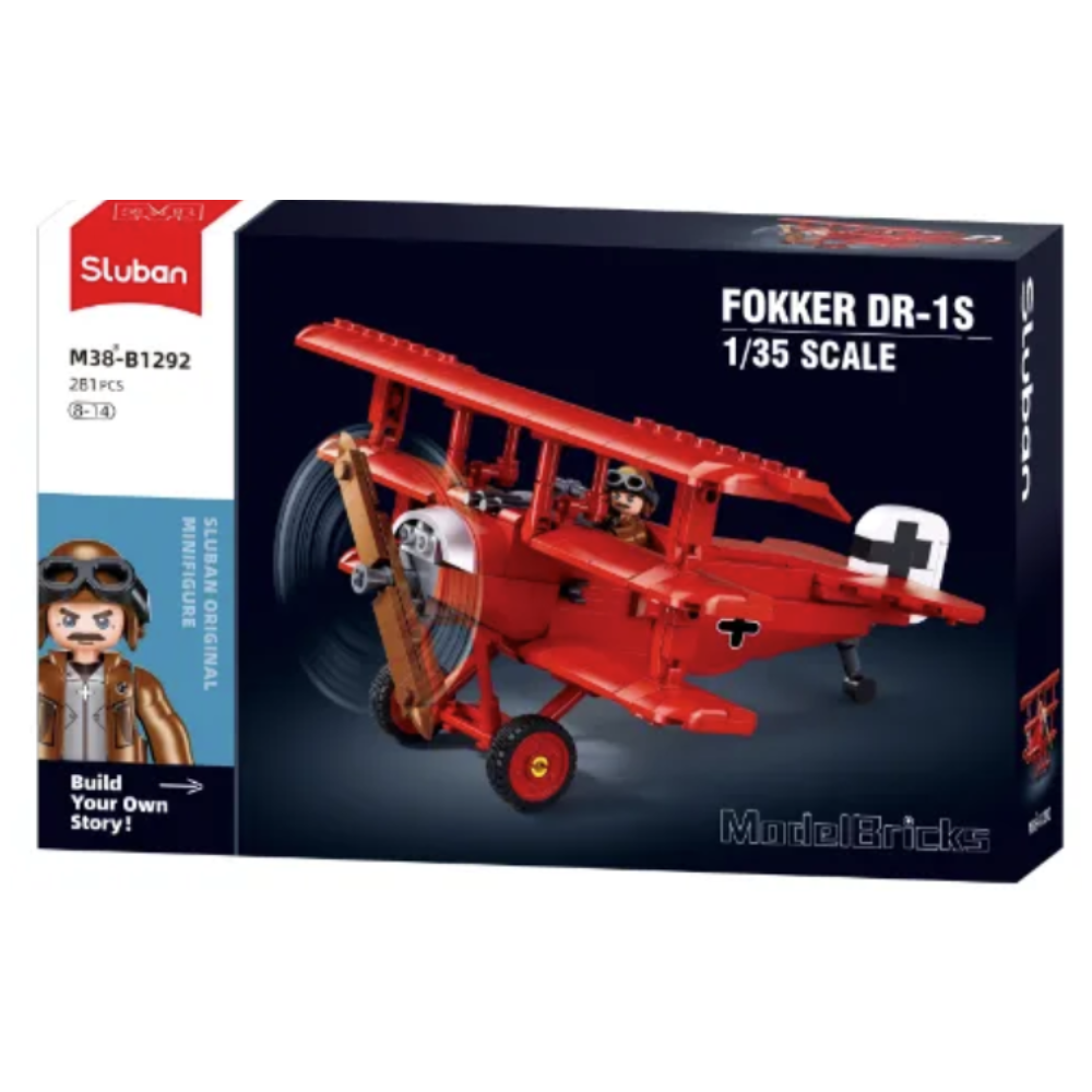 Sluban 1:35 WWI Fokker DR-1S Brick Set – Australian War Memorial