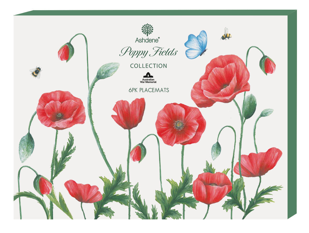 Poppy Fields 6pk Placemat