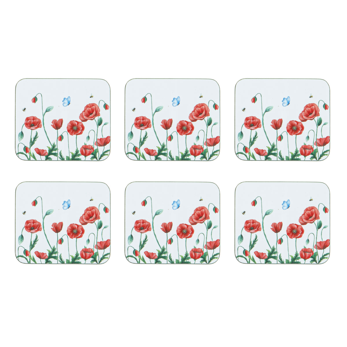 Poppy Fields 6pk Placemat