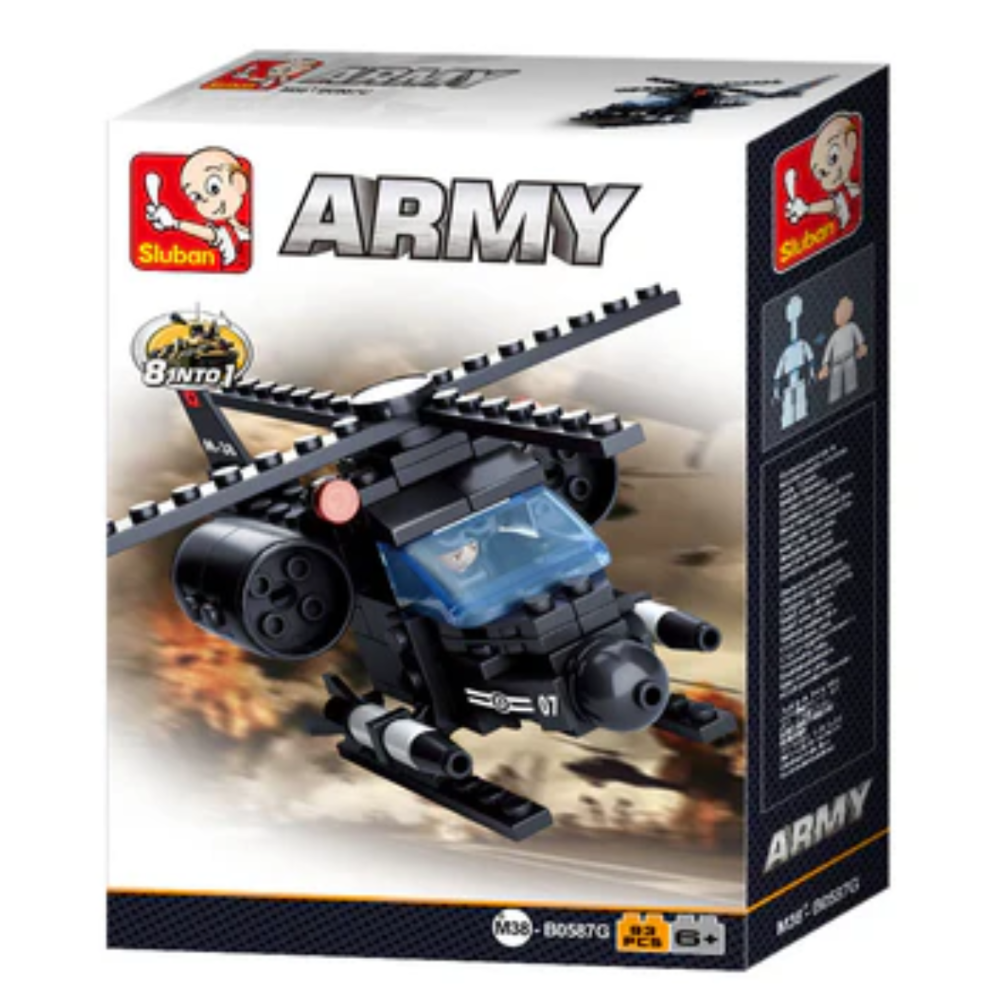 Sluban Army 8-into-1 Mini Brick Set (Assorted)
