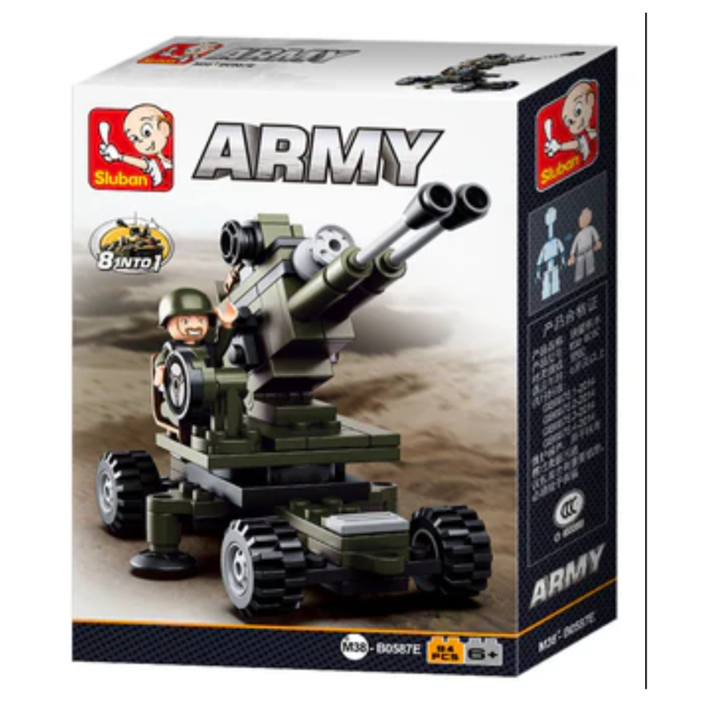 Sluban Army 8-into-1 Mini Brick Set (Assorted)