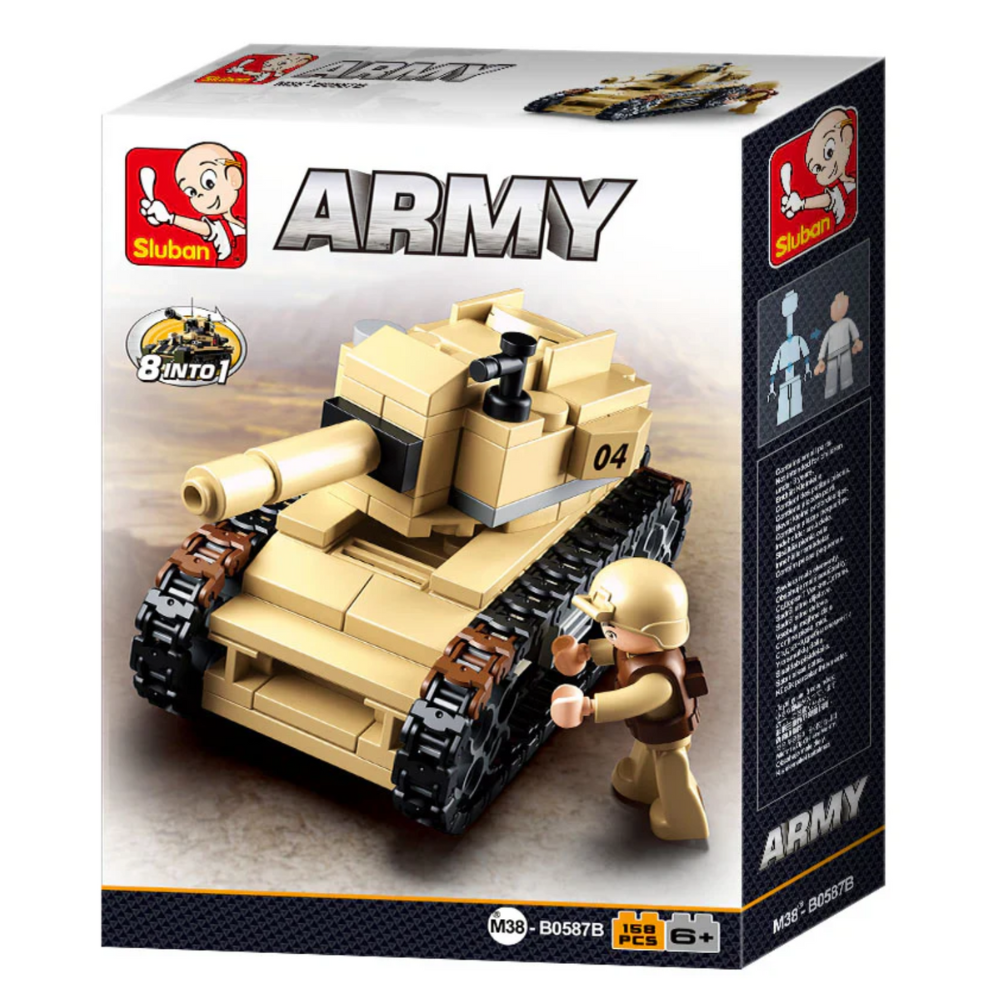 Sluban Army 8-into-1 Mini Brick Set (Assorted)