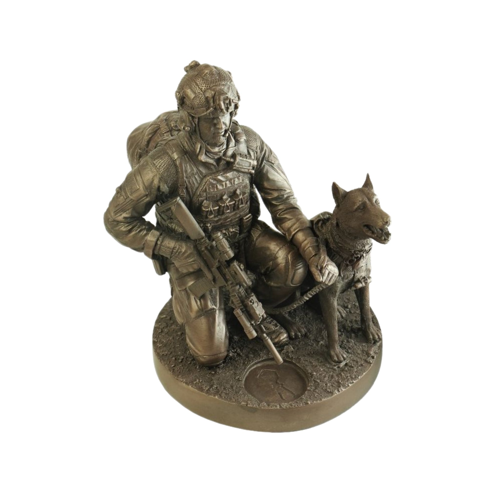 Figurine: K9 Operator, Kneeling