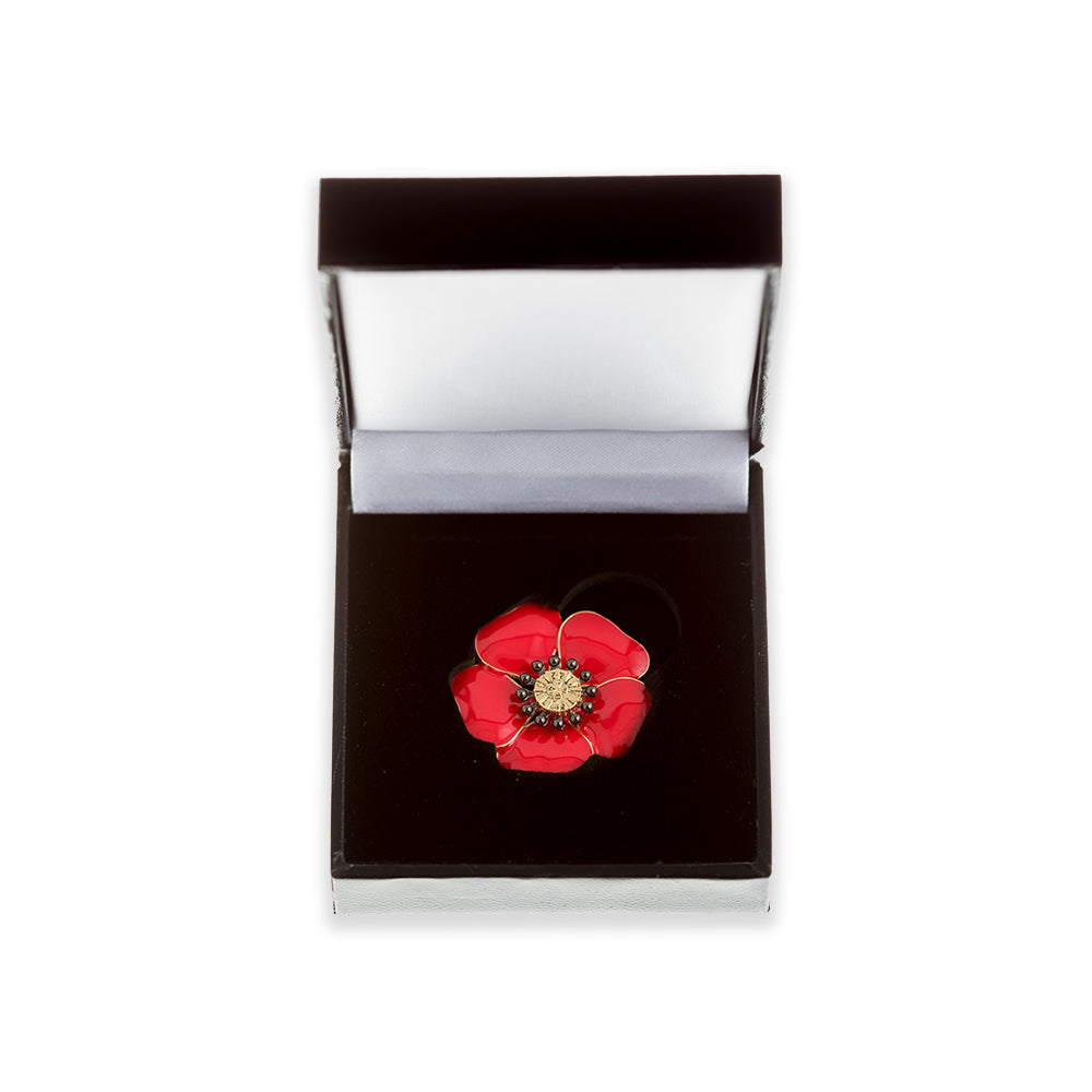 Red store poppy brooch