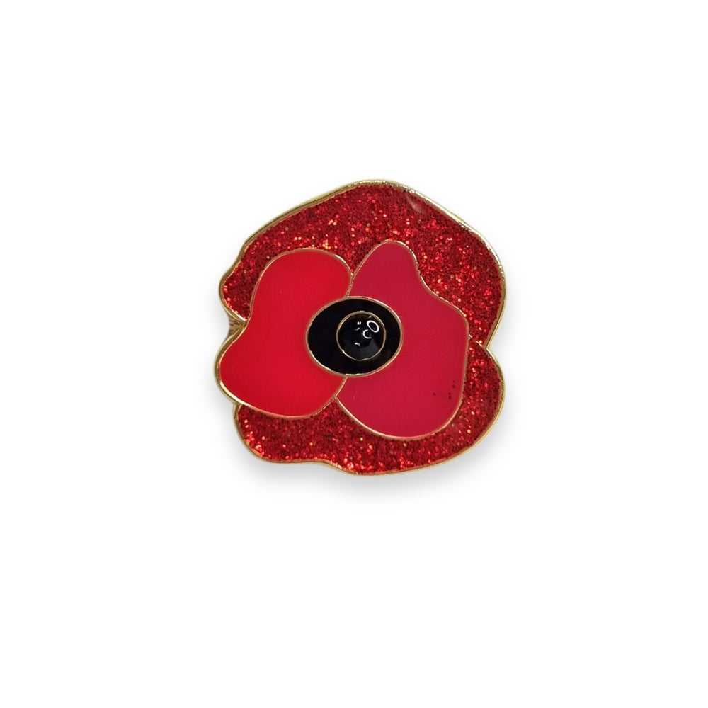 Dented Diva Poppy Lapel Pin