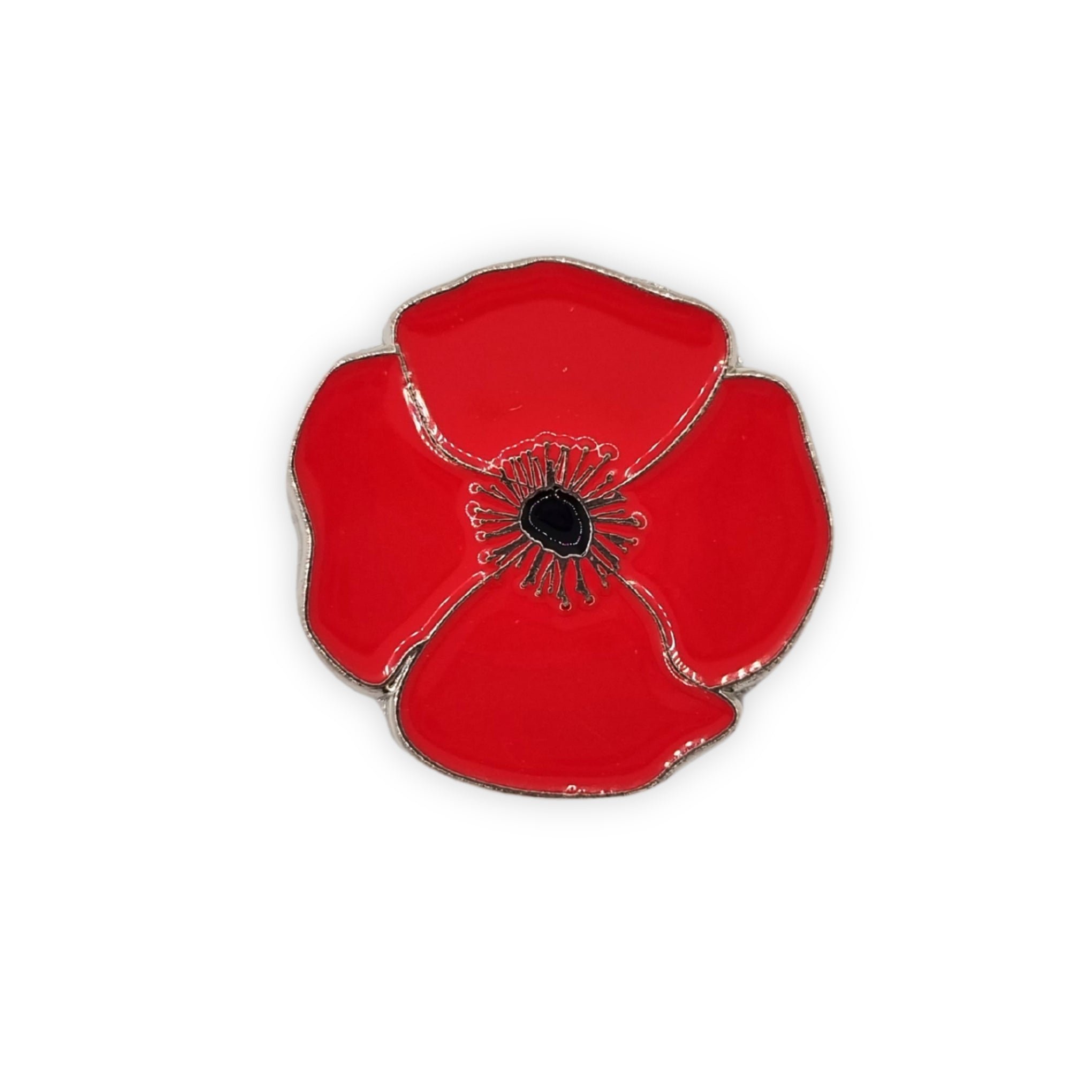 Lapel Pin: Red Poppy