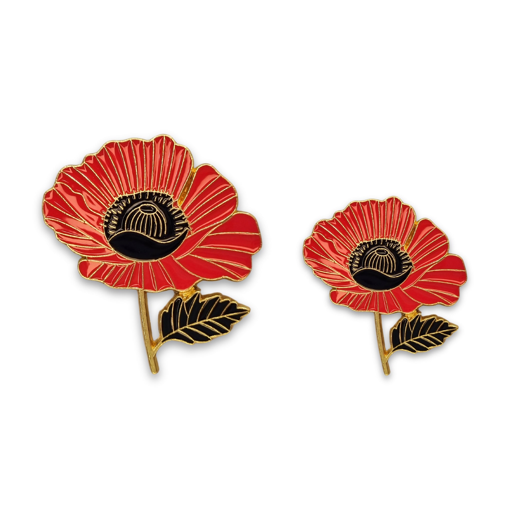 Brooch: Poppy [large]