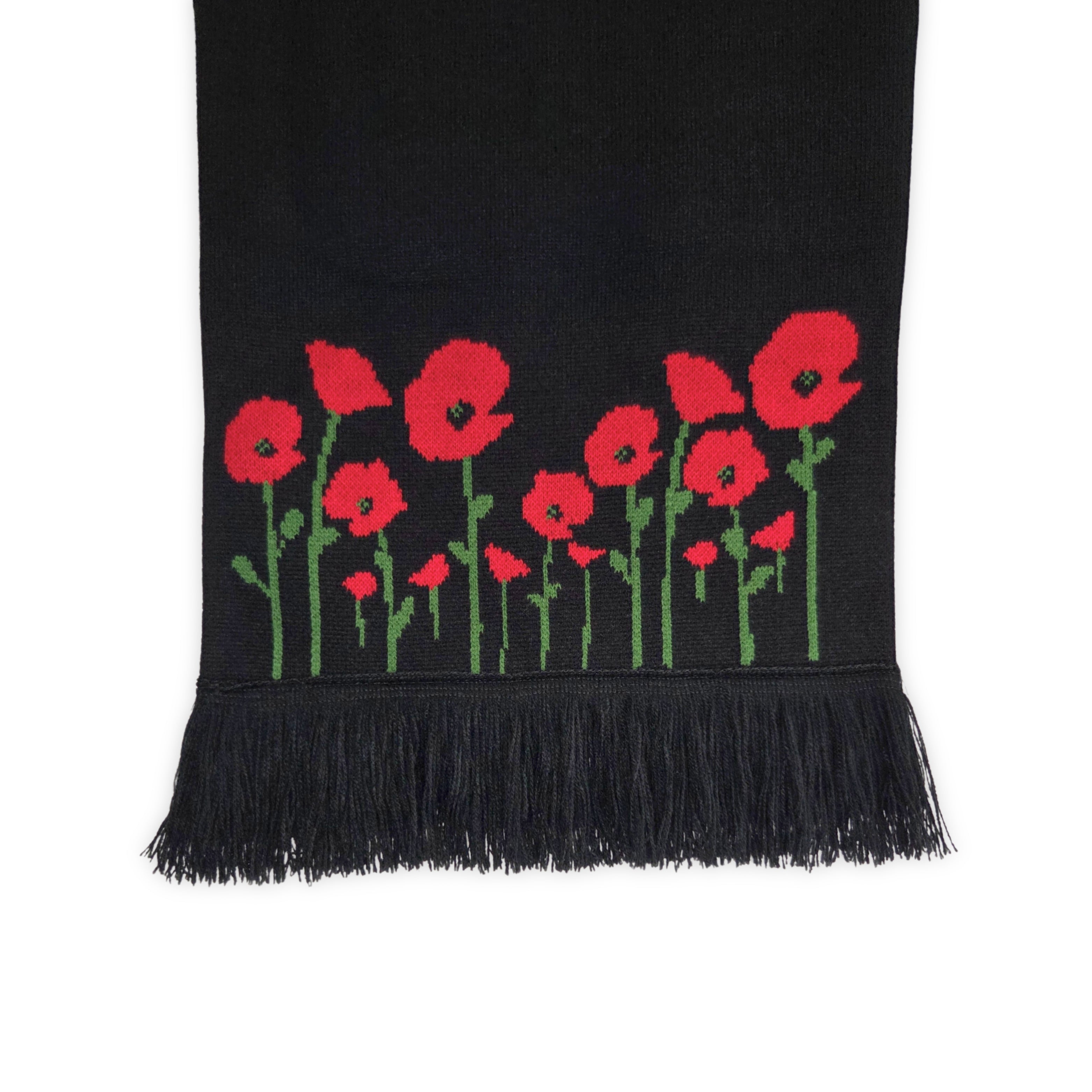 POPPY FLOWER GARDEN MUFFLERフラワーガーデンマフラー Poppy Knit Scarf – Australian War Memorial