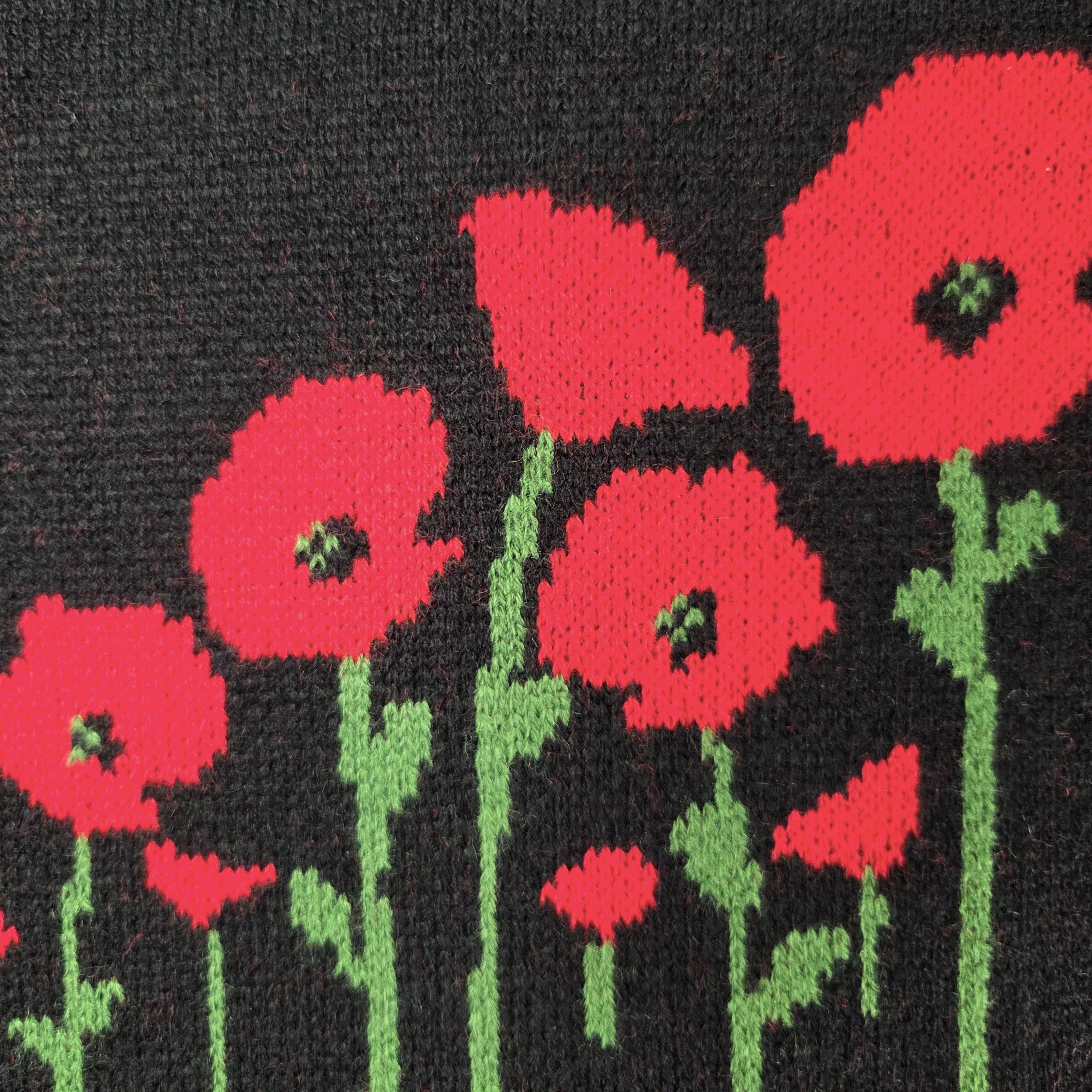 POPPY FLOWER GARDEN MUFFLERフラワーガーデンマフラー Poppy Knit Scarf – Australian War Memorial