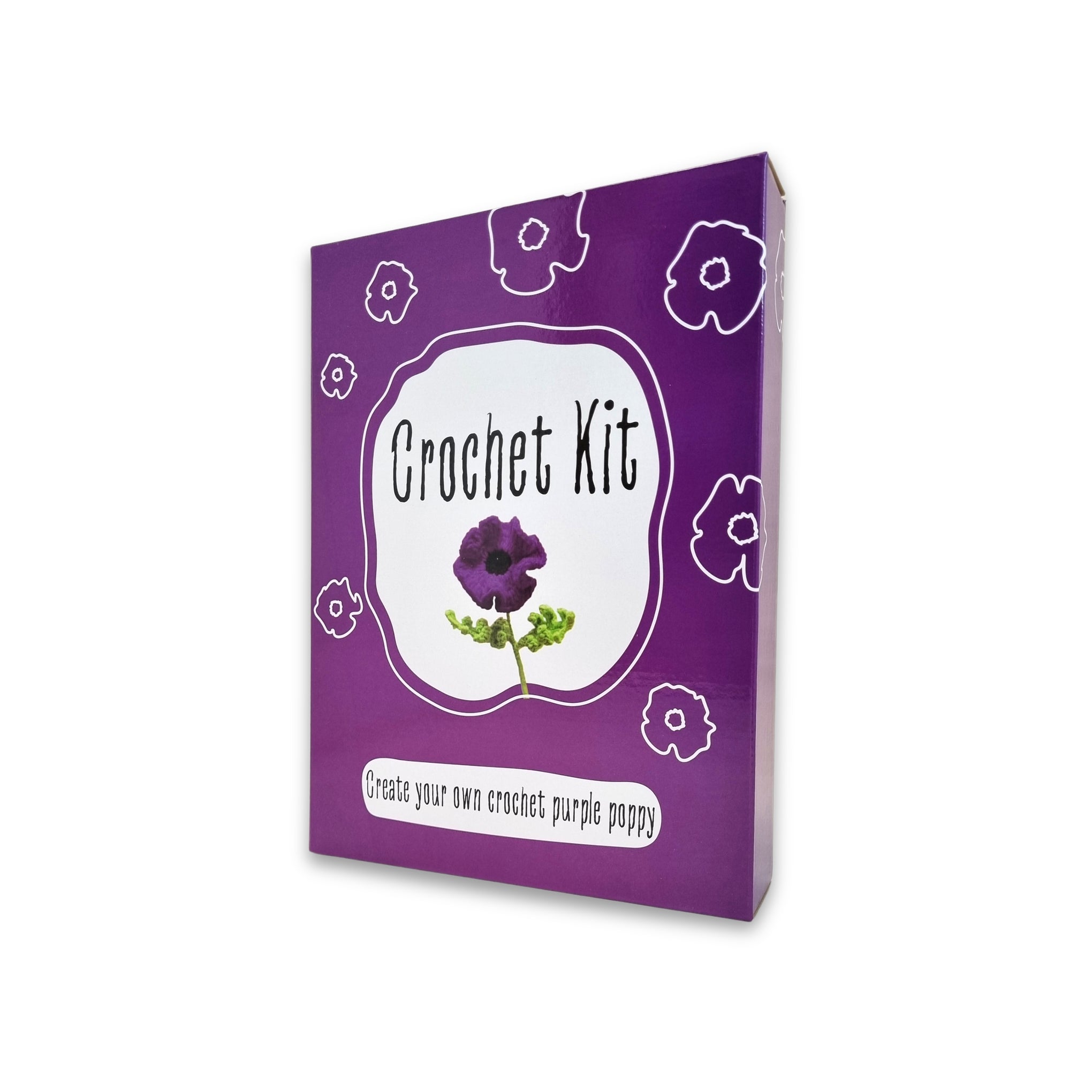 Crochet kit: Purple Poppy