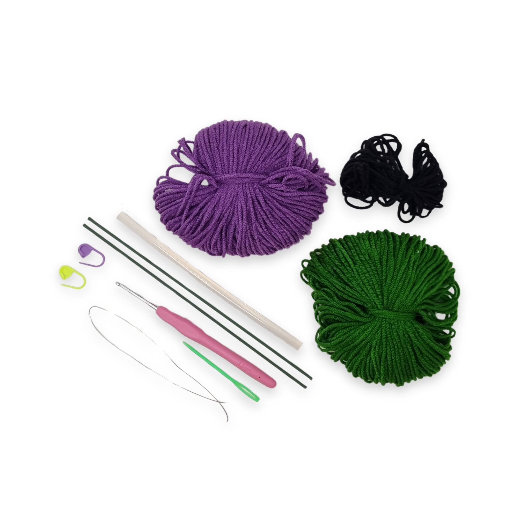 Crochet kit: Purple Poppy