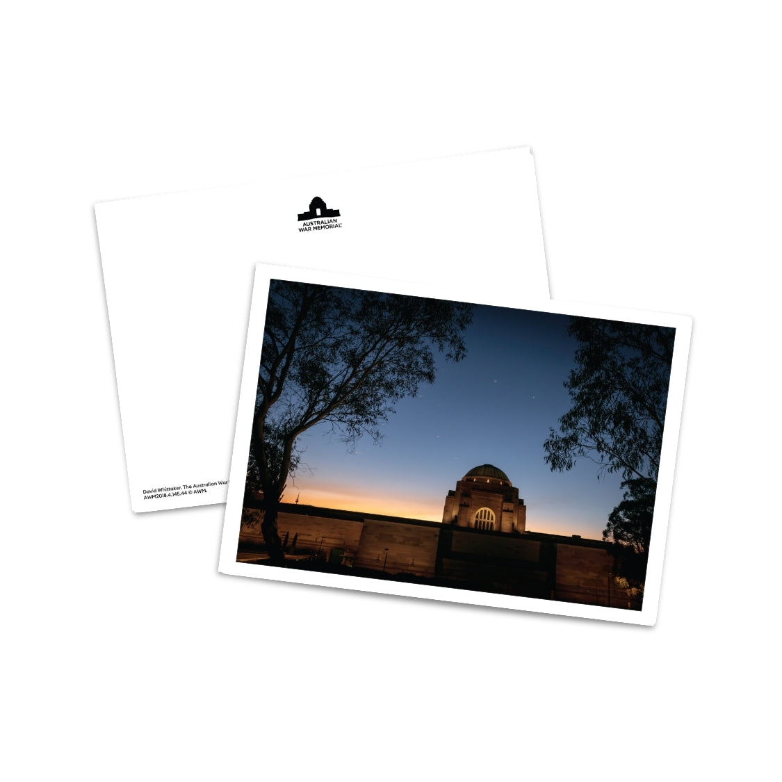 Postcard: The Australian War Memorial at dusk