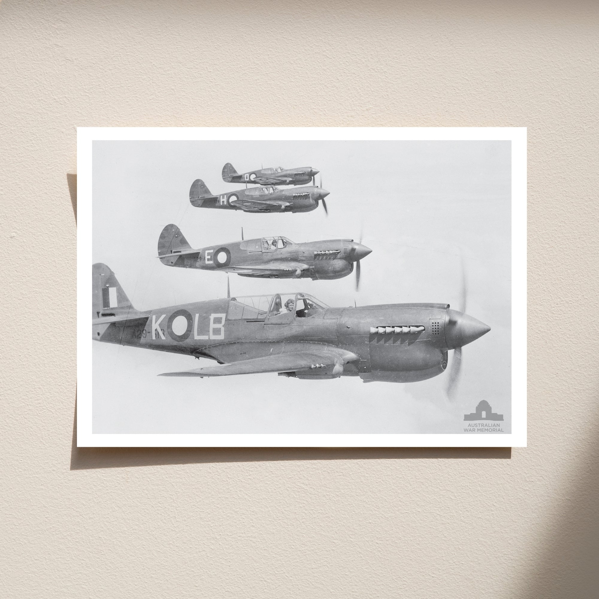 Postcard: A quartet of Kittyhawks from No. 84 Squadron RAAF
