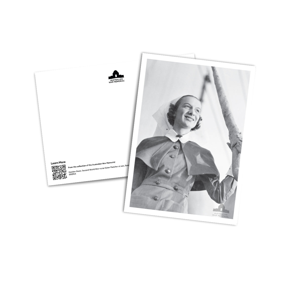 Postcard: Second World War nurse Sister Fletcher at sea
