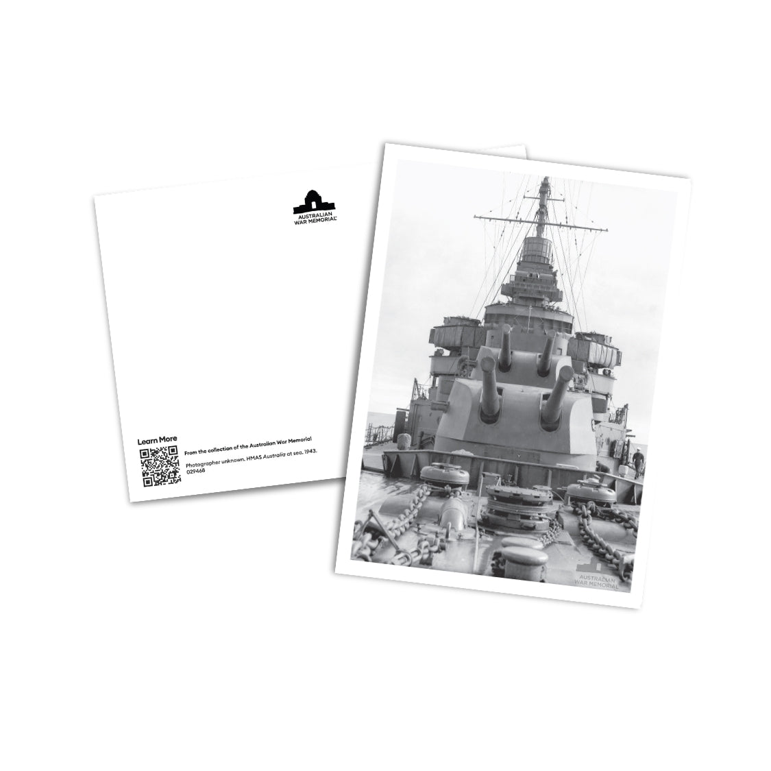 Postcard: HMAS Australia at sea