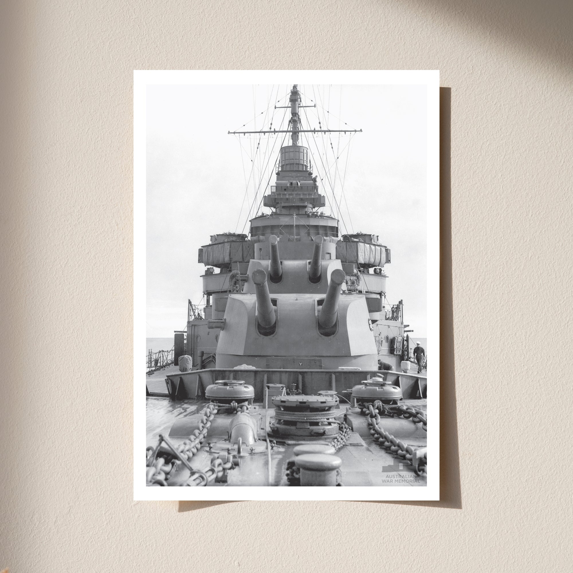 Postcard: HMAS Australia at sea