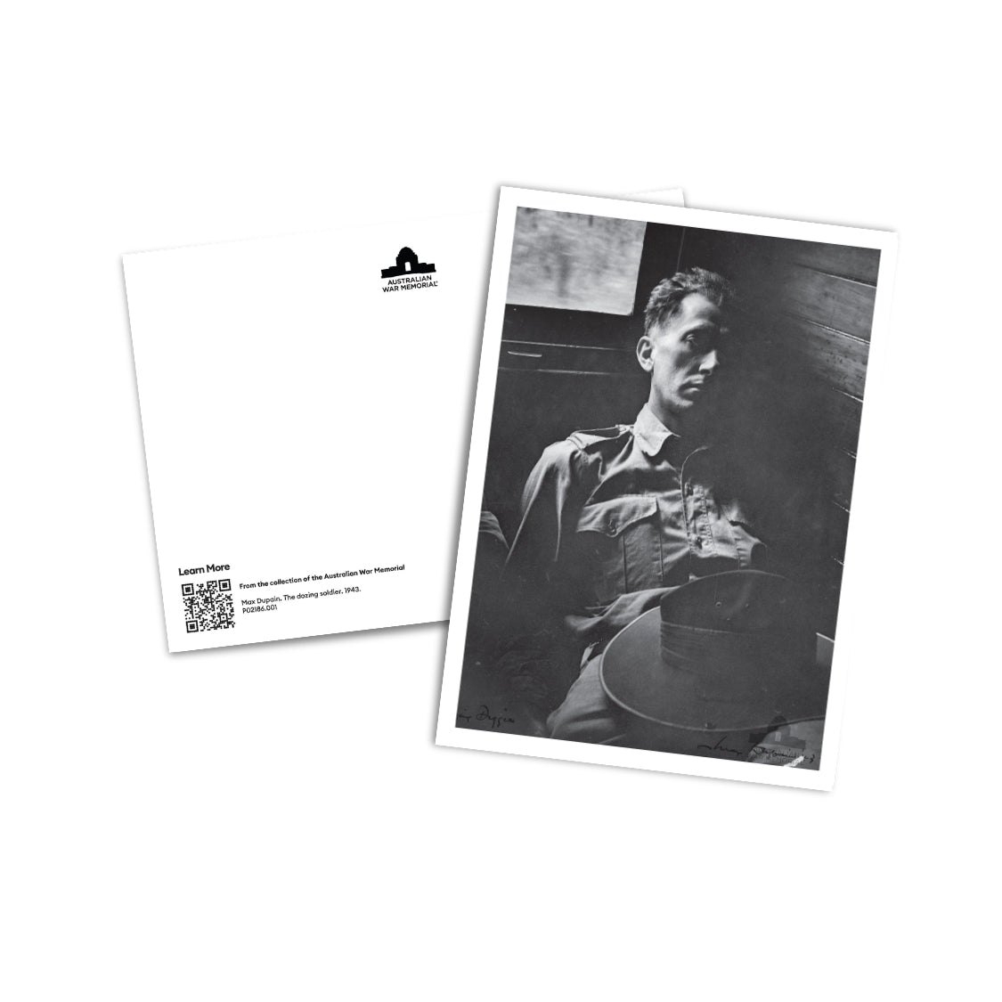 Postcard: The dozing soldier