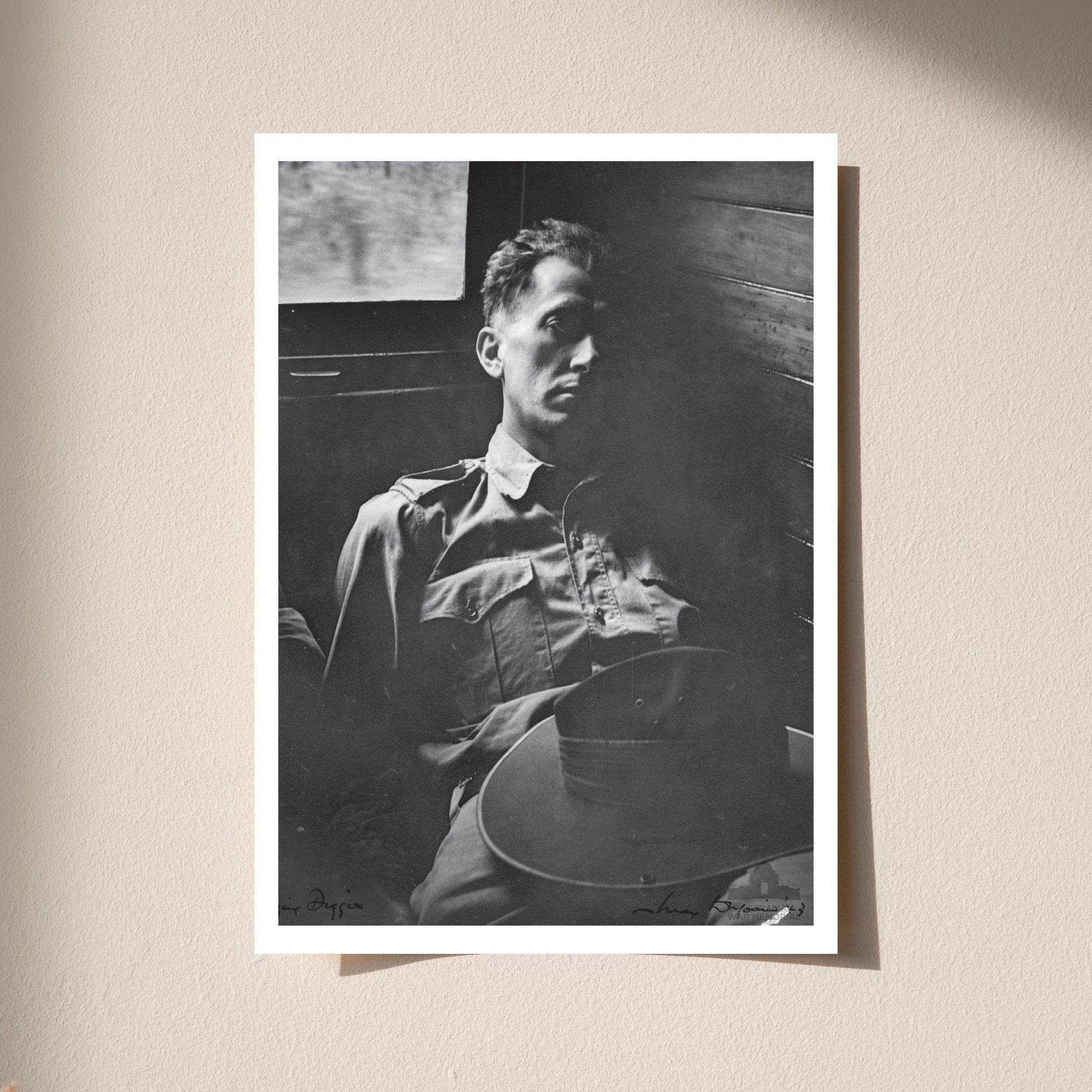 Postcard: The dozing soldier
