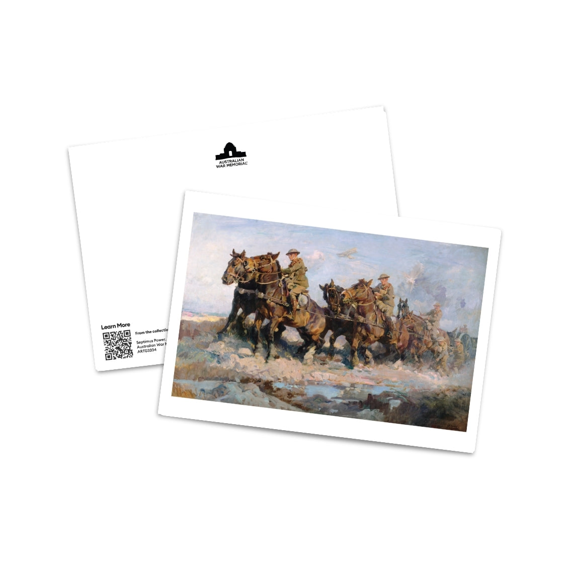 Postcard: Bringing up the guns