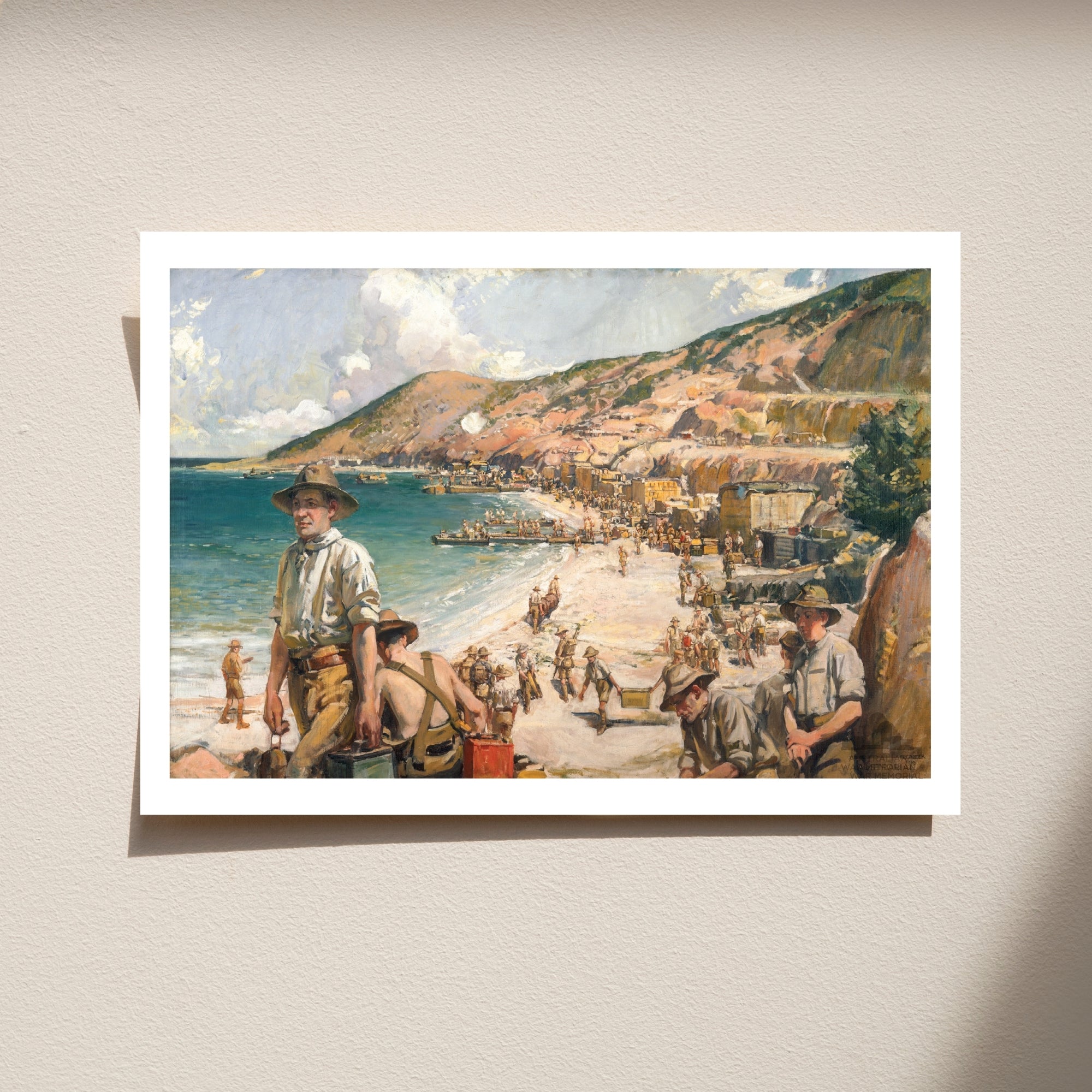 Postcard: The beach at Anzac