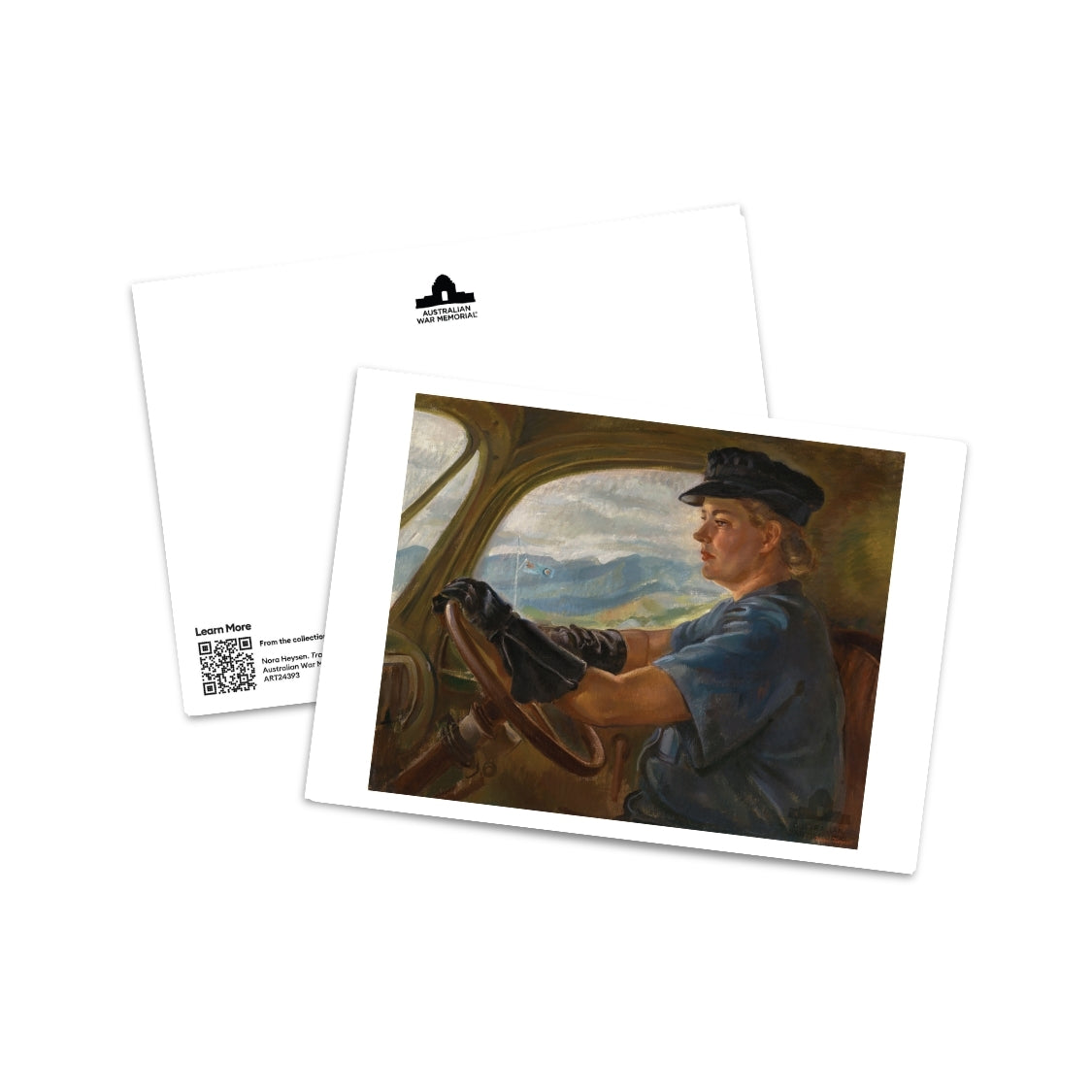 Postcard: Transport driver (Aircraftwoman Florence Miles)