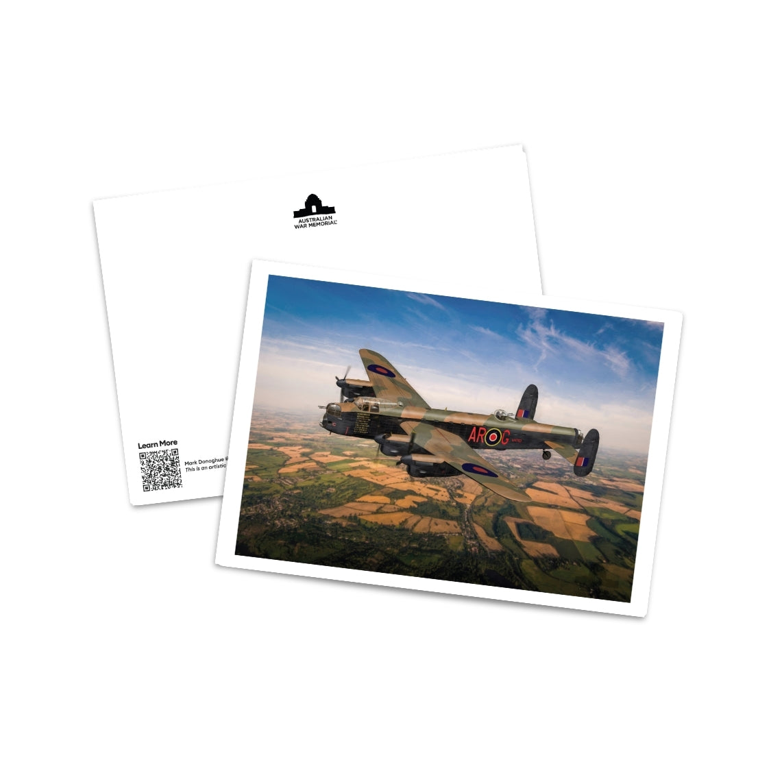 Postcard: 'G for George' mid-flight