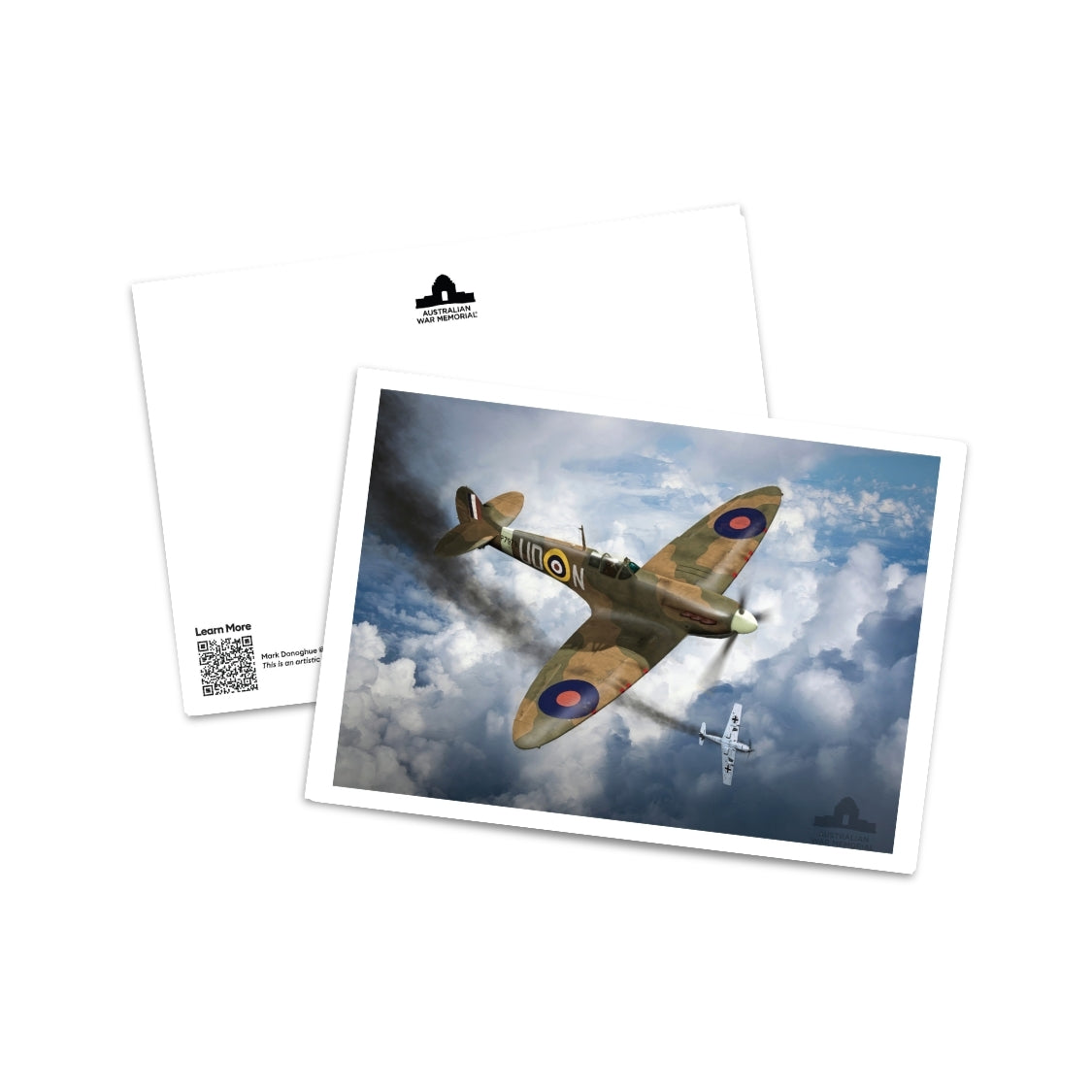 Postcard: Truscott's Spitfire, in action