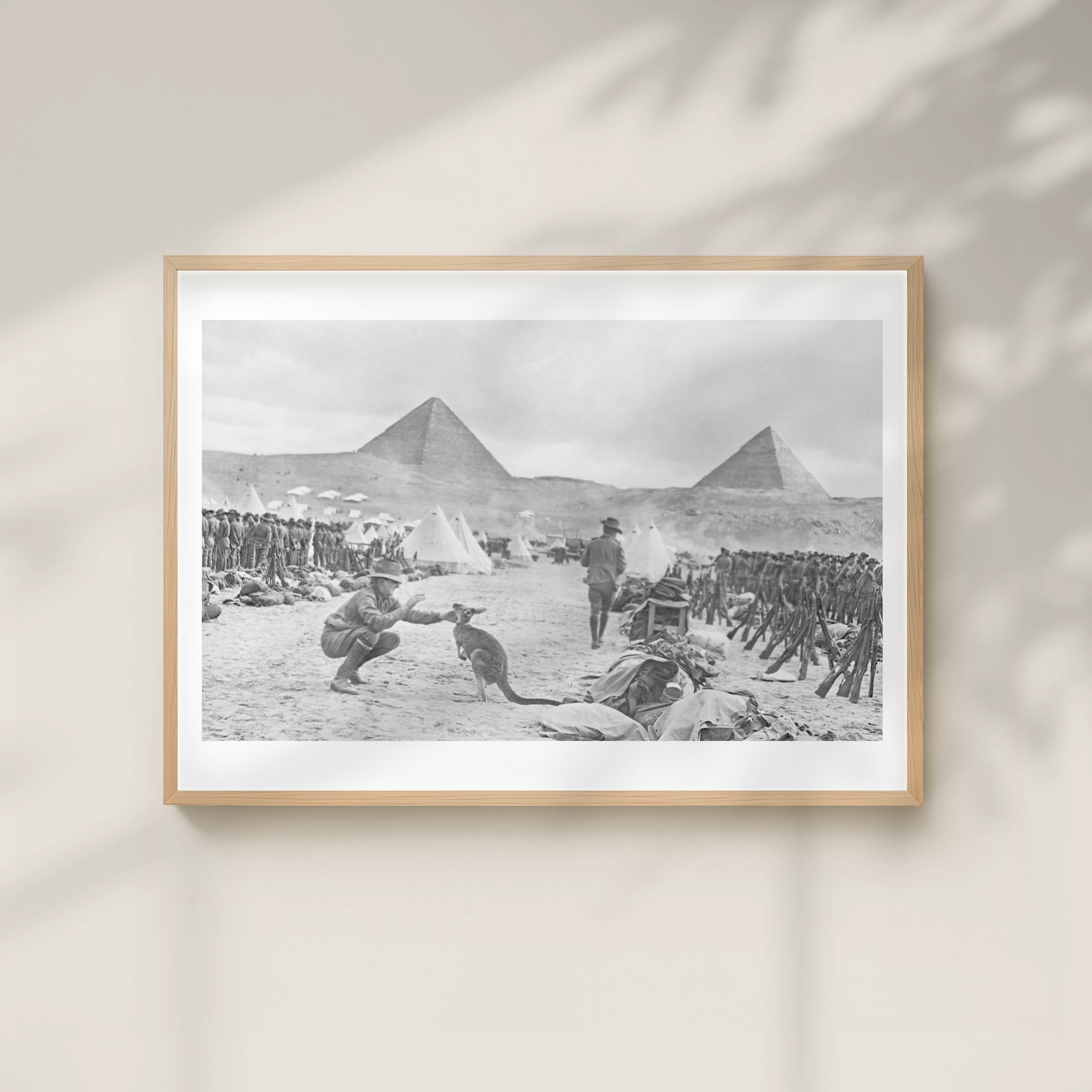 Print, A3: An unexpected visitor in Mena Camp, Egypt