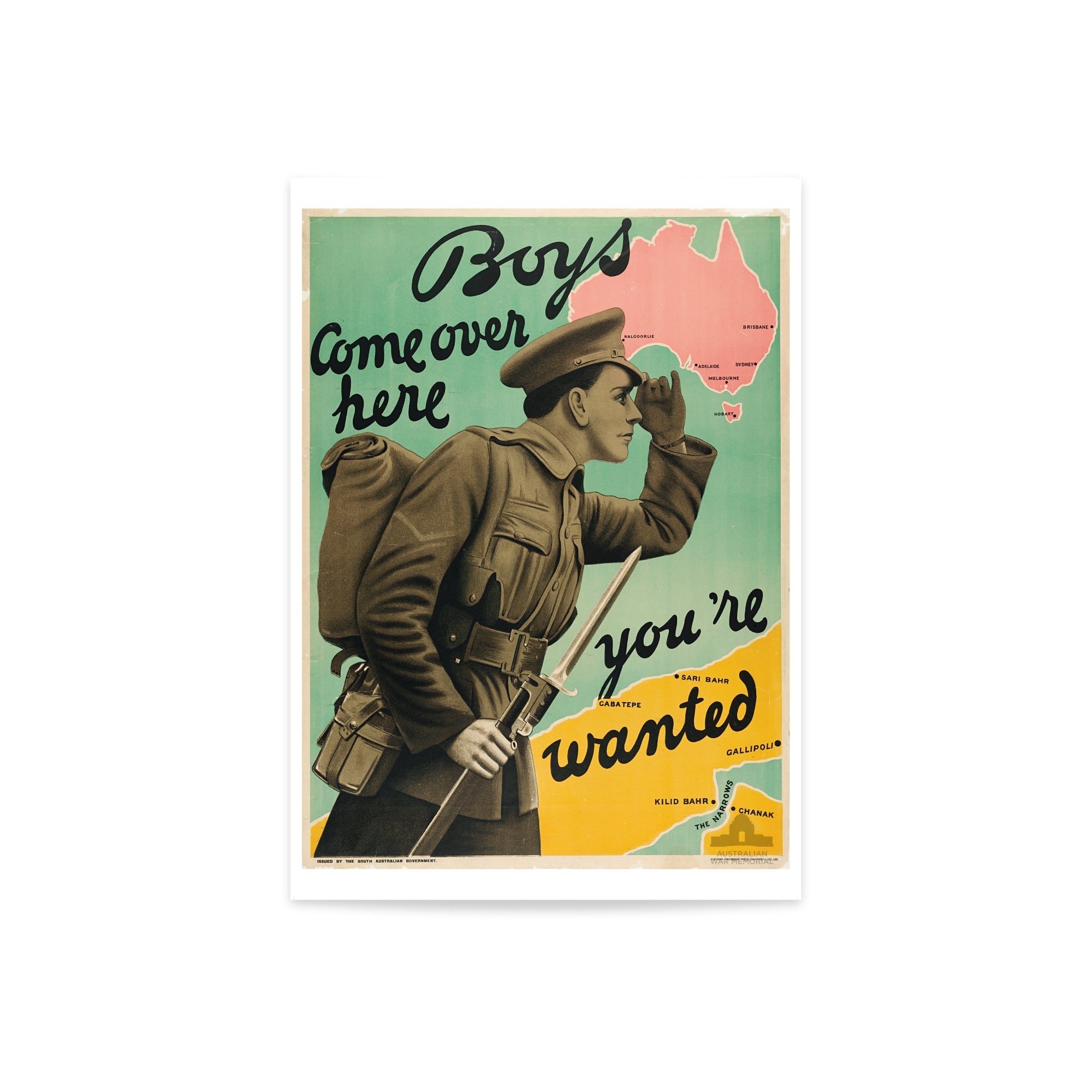 Print, A3: Boys come over here: you're wanted