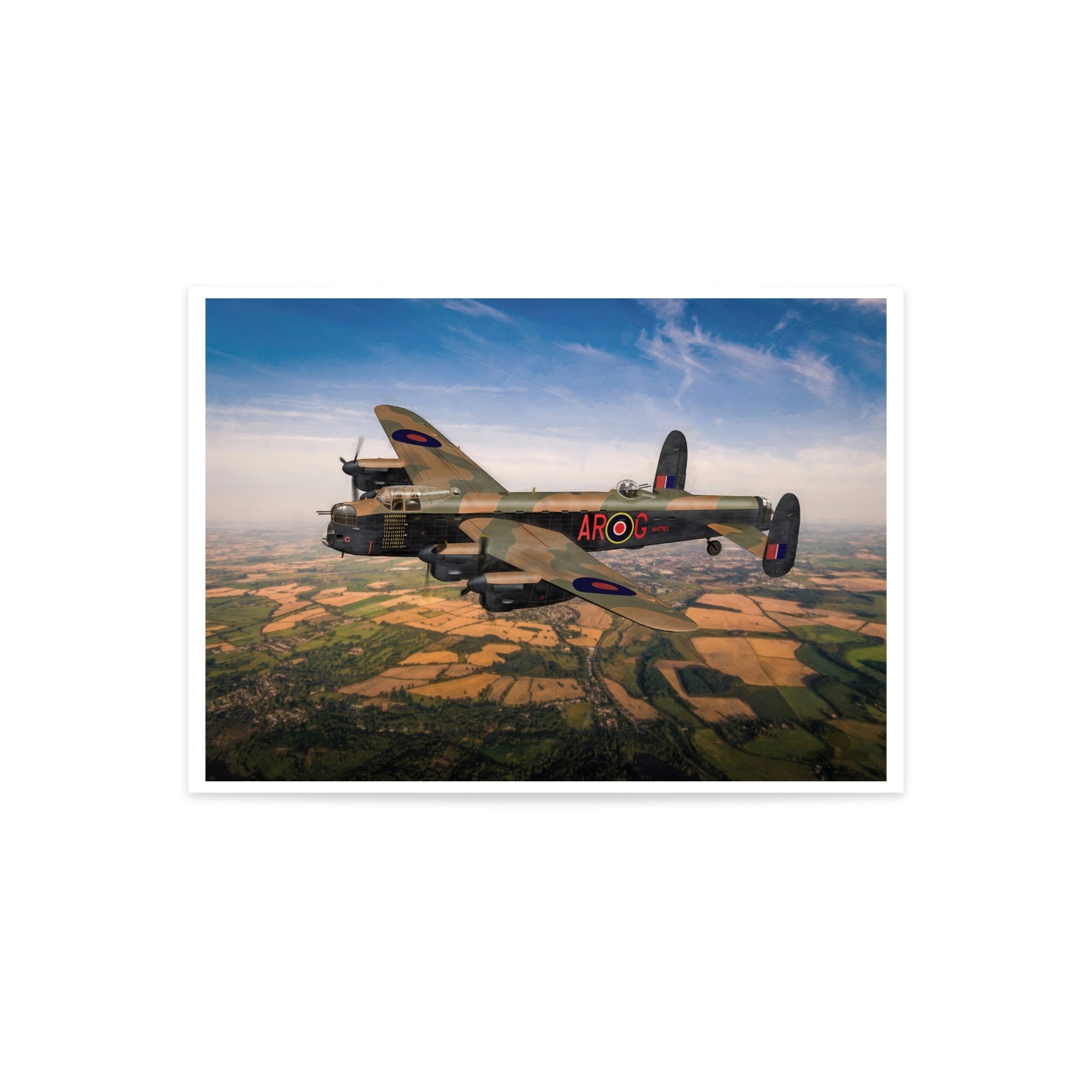 Print, A3: 'G for George' mid-flight