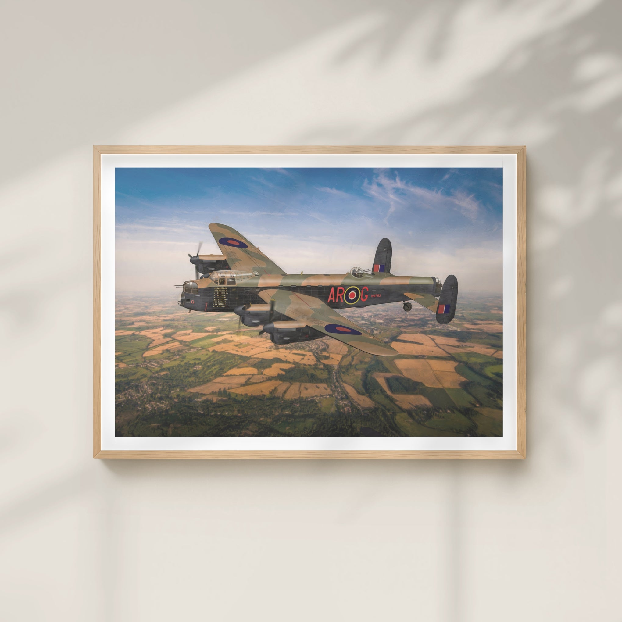 Print, A3: 'G for George' mid-flight