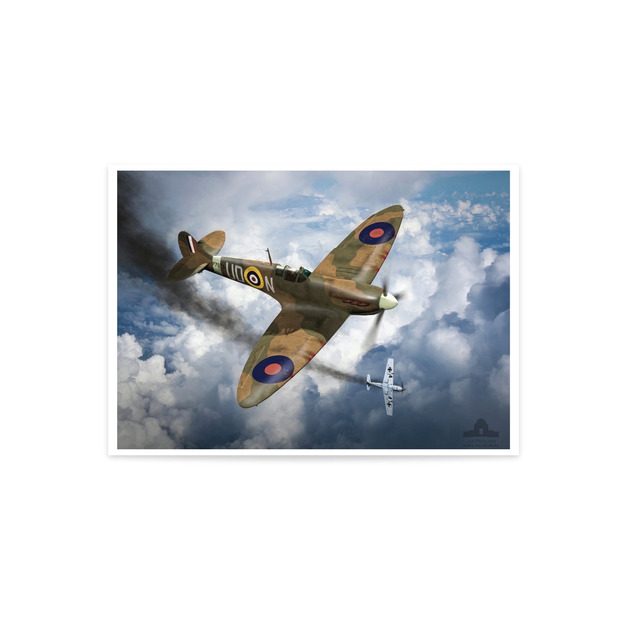 Print, A3: Truscott's Spitfire, in action