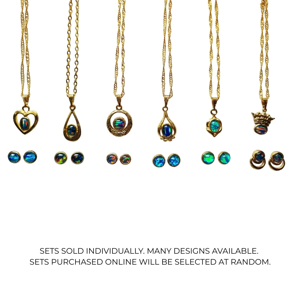Opal Pendant and Earring Set [small]