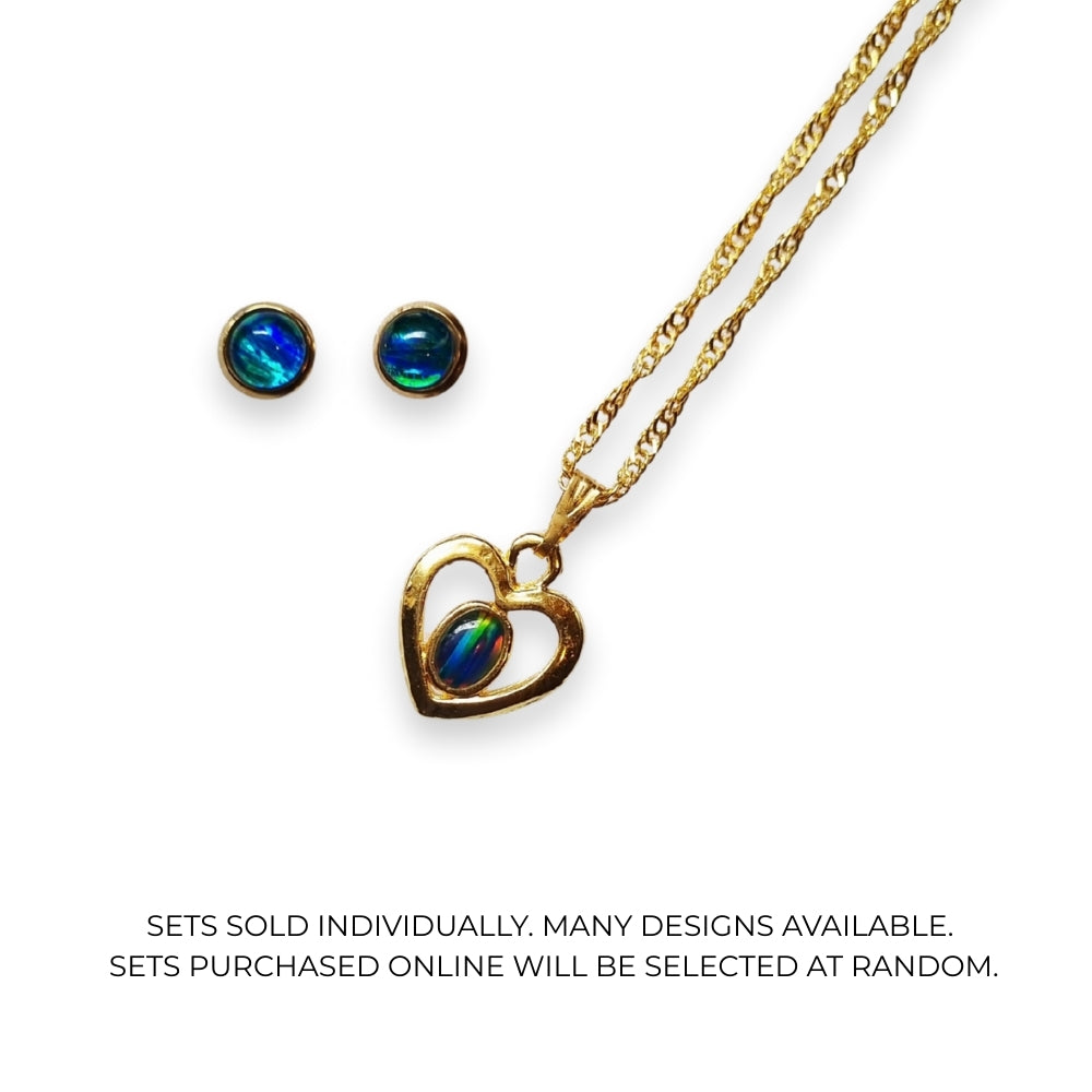 Opal Pendant and Earring Set [small]