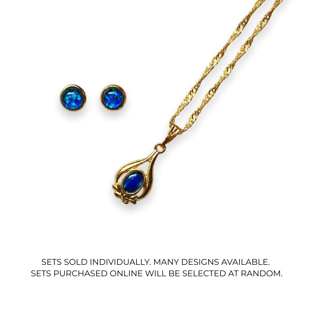 Opal Pendant and Earring Set [small]