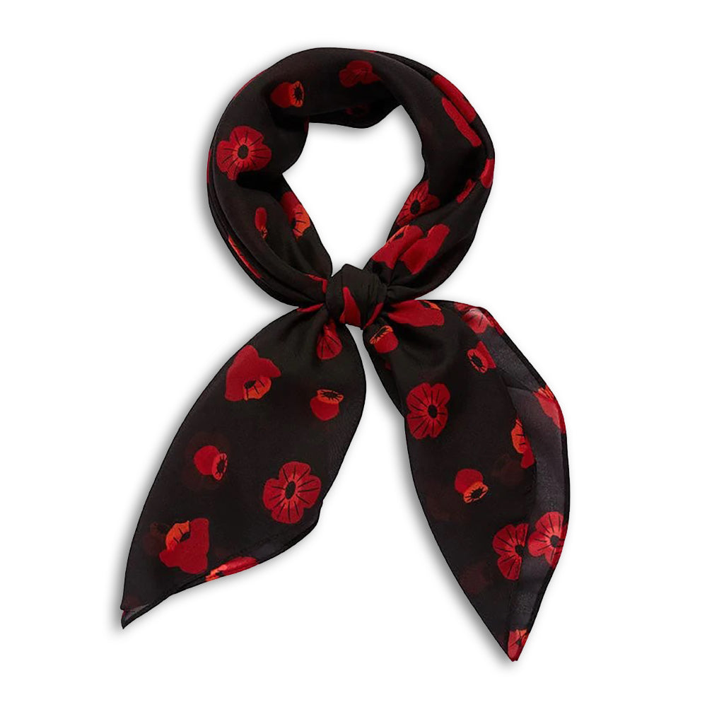 Head scarf: Remembrance poppy