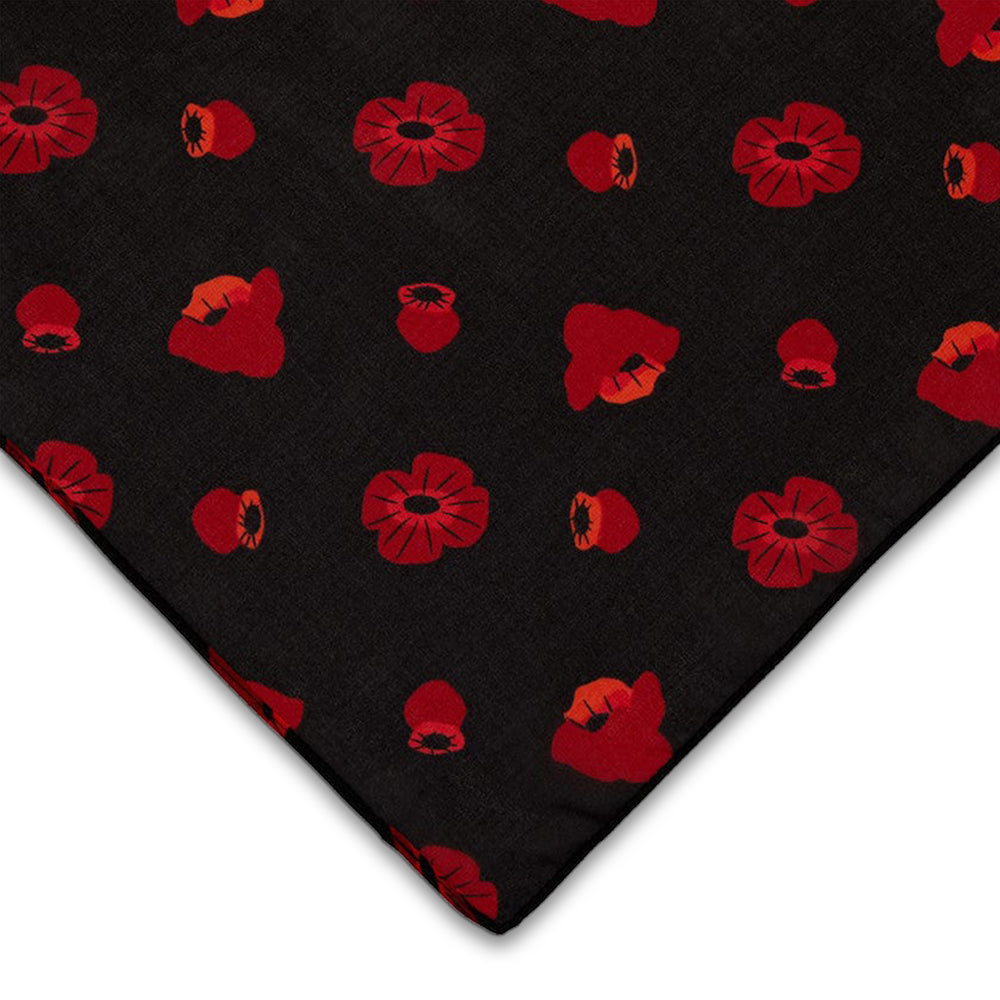 Head scarf: Remembrance poppy