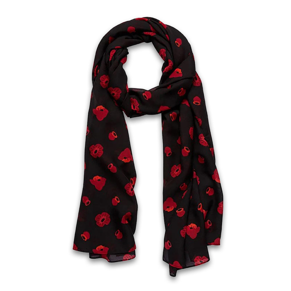 Neck scarf: Remembrance poppy