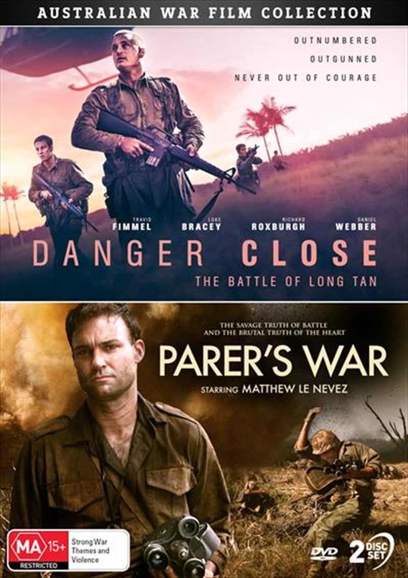 AUSTRALIAN WAR FILM COLLECTION (DANGER CLOSE: THE BATTLE OF LONG TAN / PARER'S WAR)
