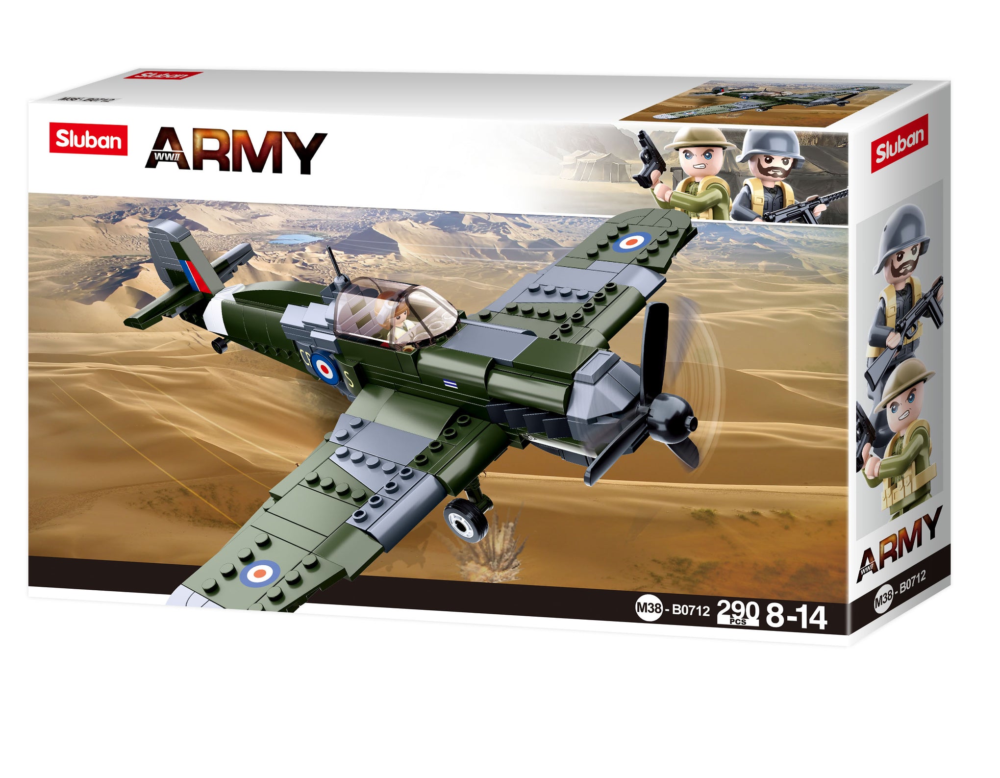 Brick set: Second World War Spitfire fighter plane