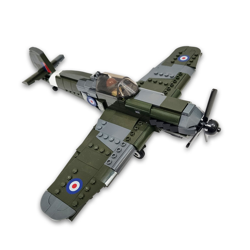 Brick set: Second World War Spitfire fighter plane